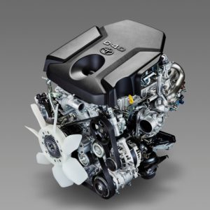 プラドに積まれる2.8Lの新型1GD-FTVエンジン。国内仕様では177ps/45.9kgmのスペックとなる
