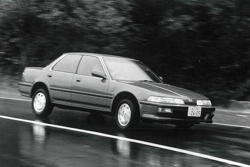 陛下の愛車である1989年登場の2代目インテグラ。ホンダのVTECエンジンが初搭載された車種である