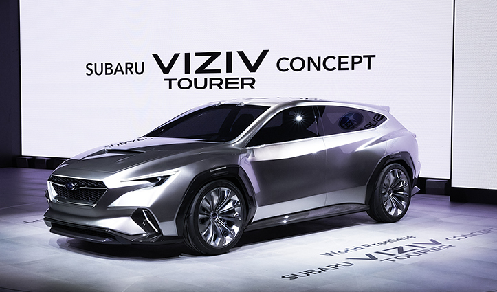 今回ジュネーブショーで世界初披露された「SUBARU VIZIV TOURER CONCEPT」