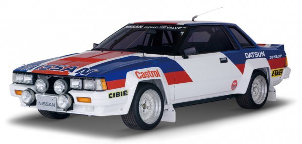 日産240RS／WRCのグループBホモロゲモデルで、ベースは3代目シルビア。1983年に開発され、200数台が生産された<br>   