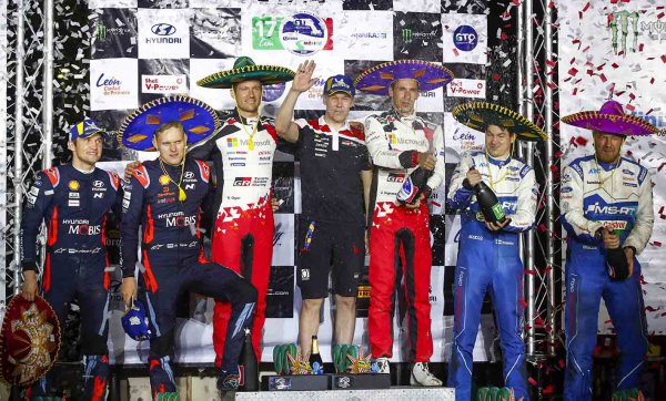 第3戦のラリー・メキシコではトヨタのオジエが優勝。3戦を終了した時点で、オジエ＆トヨタがポイントトップ。しかしライバルとは僅差