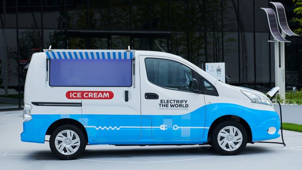 e-NV200のアイスクリーム移動販売車のコンセプトカー