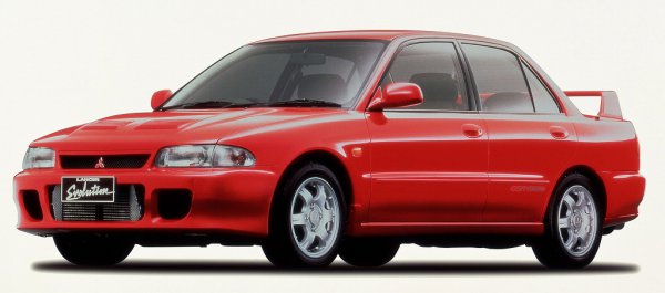 1992年9月に発売されたランサーエボリューション。当初2500台の限定車として発売されたが3日で完売。それを受けて2500台が追加販売されたが、それでも裁ききれず最終的には7628台を販売