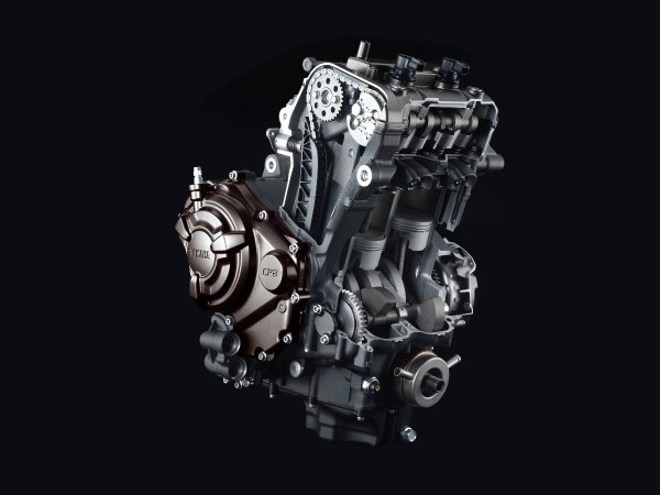 新型YZF-R7が搭載するであろうMT-07に搭載されているCP2エンジン。並列2気筒688ccで最高出力は73.4ps（2021年型欧州仕様）を発揮している