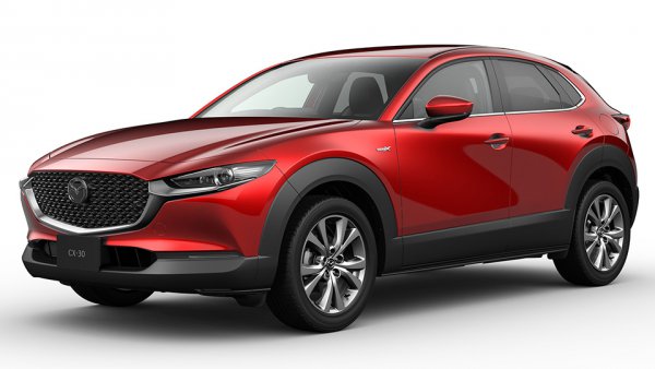 CX-5に次いでCX-30が2位にランクイン。フロントノーズが長くとられており、美しい流線形をなしている