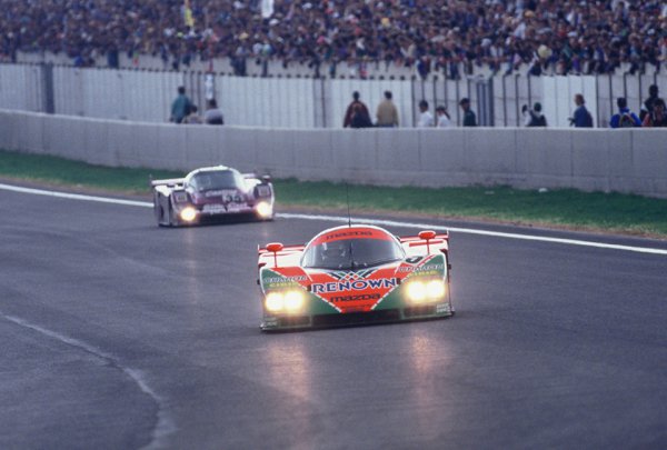 第59回ル・マン24時間レース（1991年）で総合優勝を果たしたマツダ787B