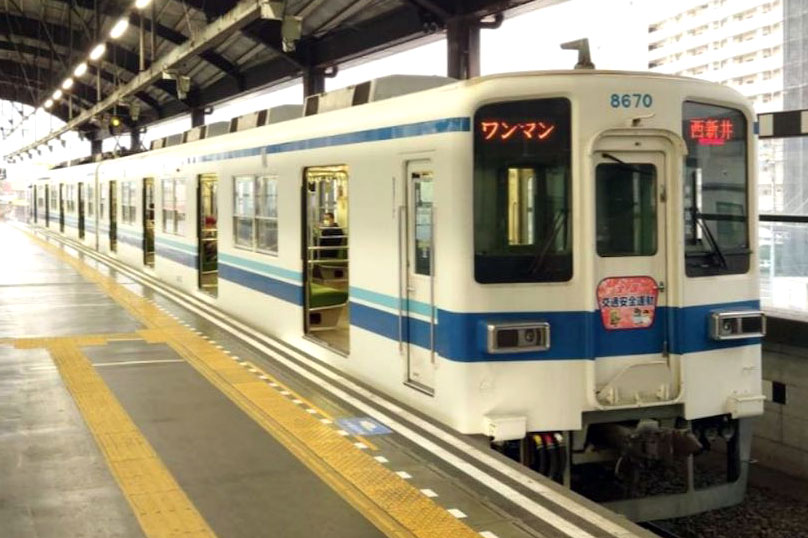 東武鉄道大師線。西新井～大師前間で、添乗員あり自動運転の検証を始める