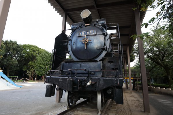 都内飛鳥山公園に展示されている、蒸気機関車の代名詞とも言えるD51蒸気機関車。近くで見ると『鉄の塊』感に圧倒される