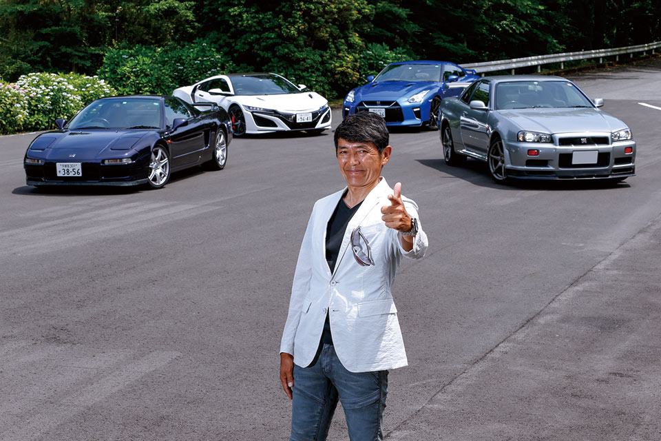レーシングドライバー山野哲也氏。R34GT-R&R35GT-R、NSXの初代＆現行型に乗って走って、それぞれの魅力をお伝えします！