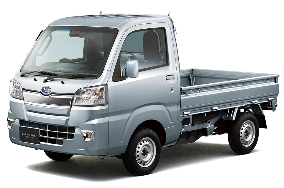 スバル サンバートラック。流通台数は多くないが、2014年から販売される現行型なら相場は50万～100万円ほど