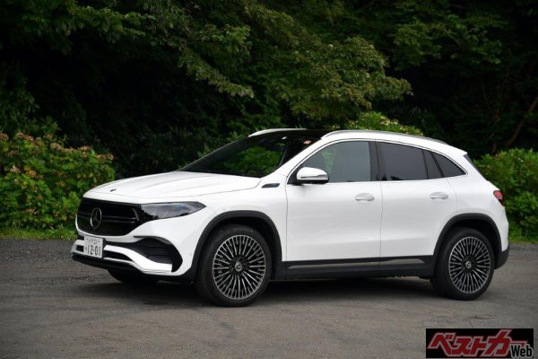 現状AMGの設定がないピュアEVの「EQA」。今後電動化が推進されれば、EVモデルにもAMG仕様がラインナップされるであろう。そうなれば日本では鉄壁の布陣となる