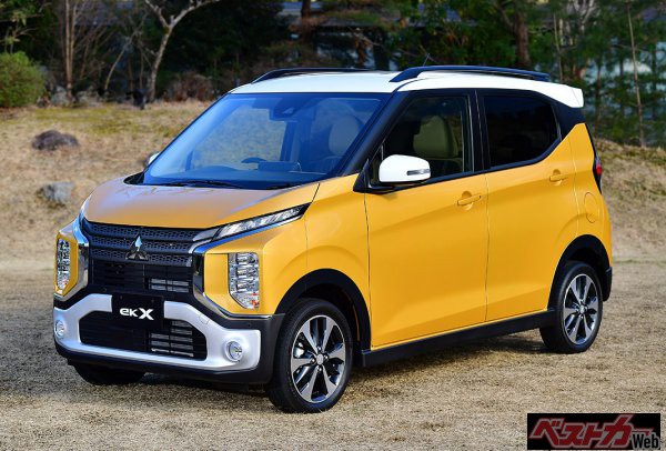 最新の三菱デザインのアイコン、ダイナミックシールド顔を採用するekクロス