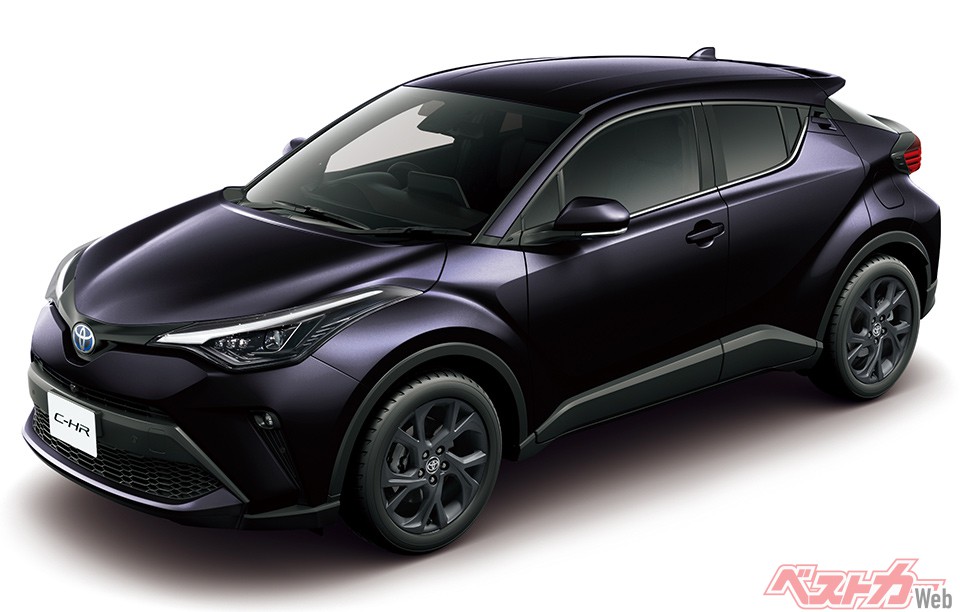 トヨタ C-HR。走りの気持ちよさを追求するGR-SPORTも登場させたが台数は戻らず…(写真は2021年6月4日に発売されたG“Mode-Nero Safety PlusⅡ”、G-T“Mode-Nero Safety PlusⅡ”)