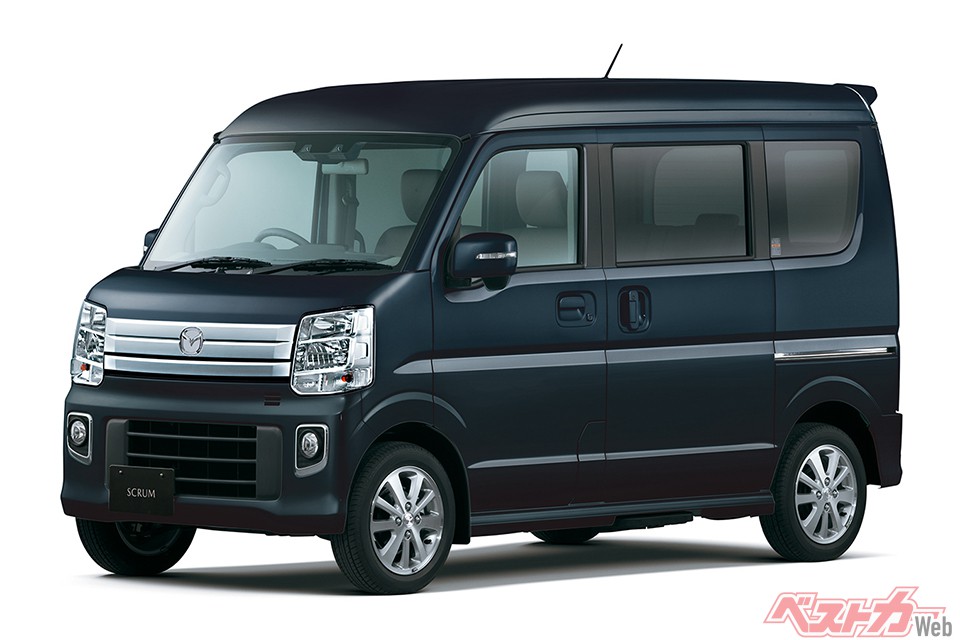 マツダ スクラムバン/スクラムワゴン(一部改良・9月30日発売)。写真はスクラムワゴン