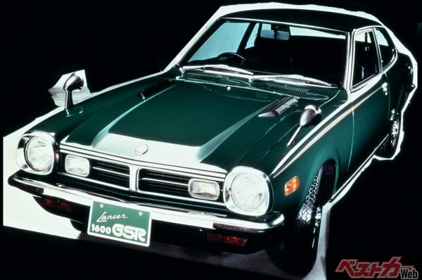 1973年に登場したランサー1600GSR。これをベースとしたラリーカーで、サザンクロスラリーとサファリ―ラリーで計7回の総合優勝を飾る