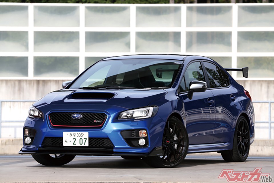 第3位:S207(2015年)。当時歴代最強の328psのEJ20や専用開発のビルシュタイン「DampMatic II」を国内初搭載