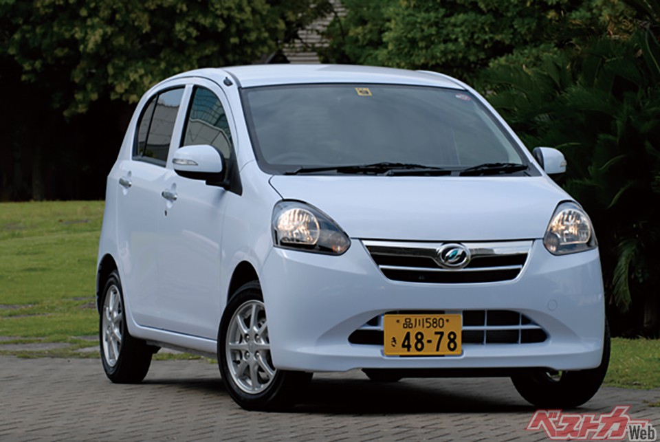 第2位:初代ミラe:S(2011年)。今につながるエコブームの火付け役。安さに加え、質も高い軽自動車を送り出した