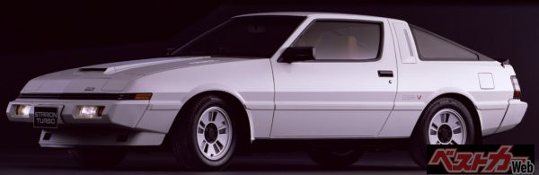 GTOの先代にあたる1982年デビューのスタリオン。主に北米市場をターゲットにしたスポーツスペシャリティカーで、リトラクタブルライトを装備したシャープなスタイルが特徴