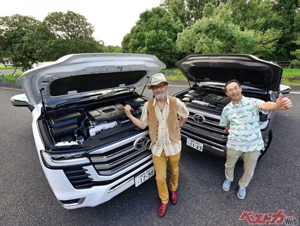 ガソリン、ディーゼルともにV6としたランクル300。特にディーゼルは新開発された3.3Lで最大トルクは71.4kgmを発揮する