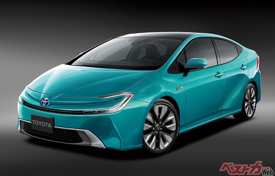 来年登場の新型プリウスには水素エンジンPHEVが設定される(画像はベストカー編集部による予想CG)