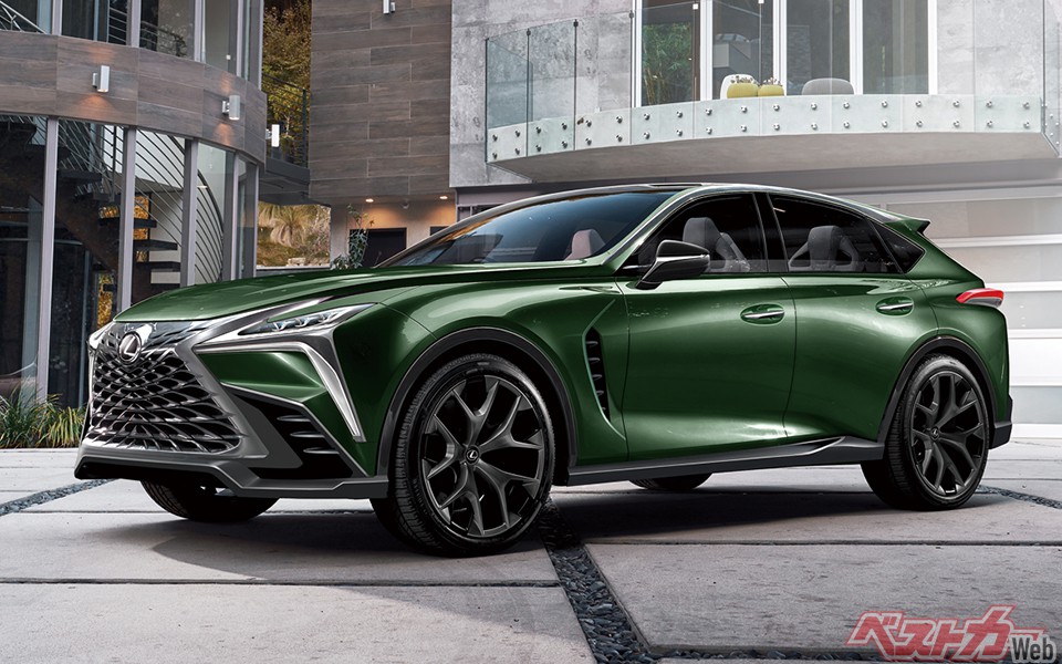 全長5250×全幅1920×全高1580mmの堂々たる体躯。それでいて流麗さを感じさせるスタイリングが特徴となる(画像はベストカー編集部による予想CG)