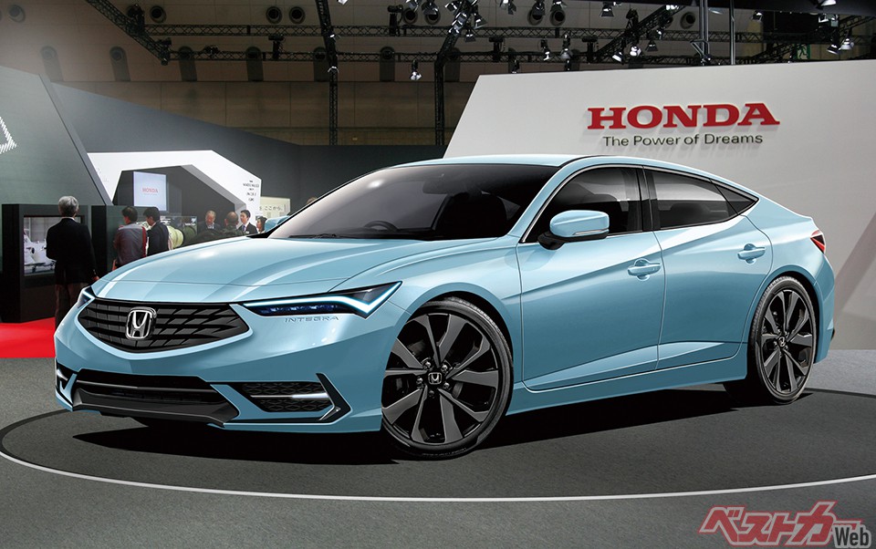 アキュラブランドで復活することがアナウンスされているインテグラ(画像はベストカー編集部による予想CG)