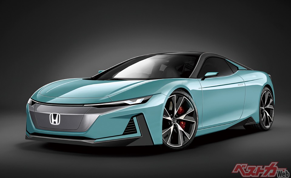 現在開発中のGMとの共同開発EVの次、2025年以降にホンダ独自のEVプラットフォームで開発(画像はベストカー編集部による予想CG)