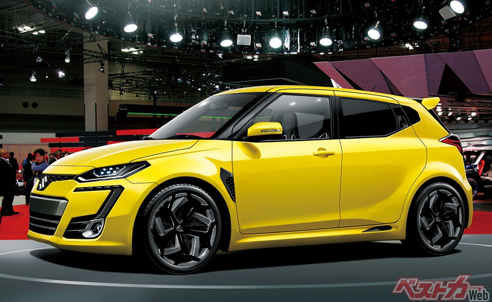 ボディサイズは現行型とほぼ同じ。マイルドハイブリッド化による重量増も抑えられる(画像はベストカー編集部による予想CG)