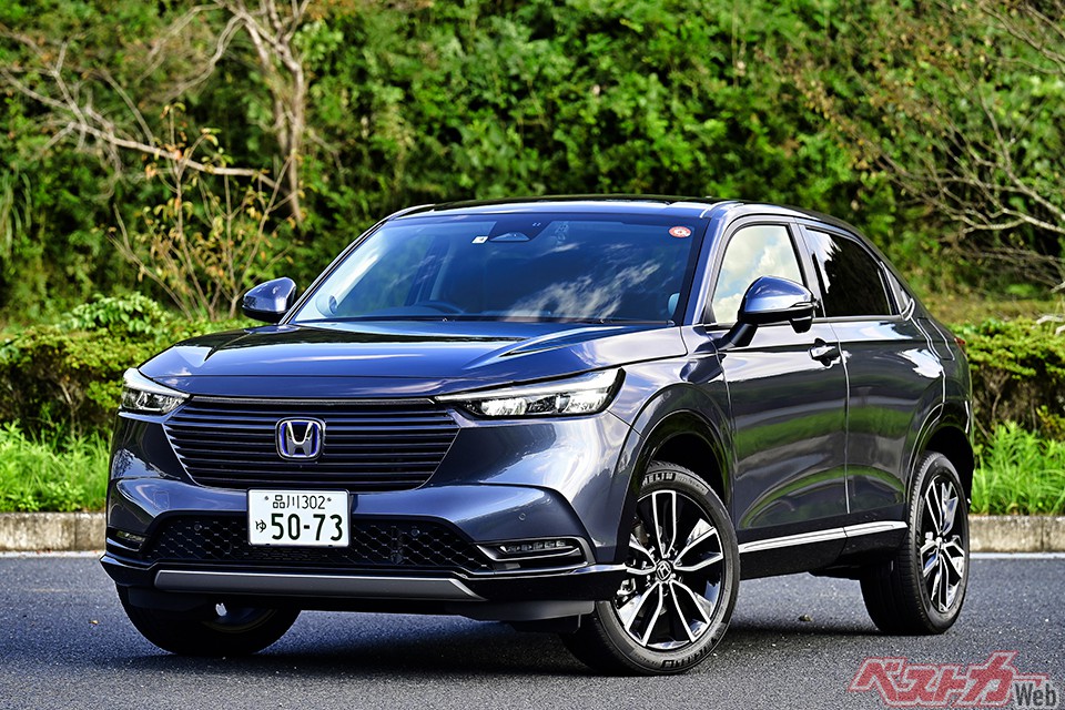 ホンダ ヴェゼル。カローラクロスのライバルとなる一台だ