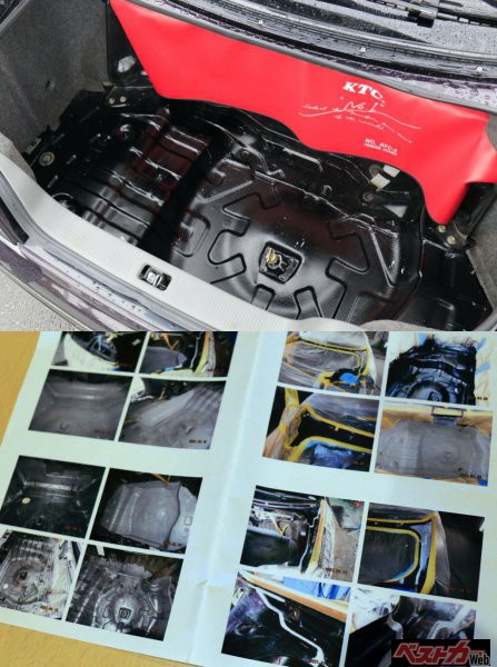 錆と水漏れが発生していたトランク部分も匠の技でリフレッシュ済み。年を重ねるにつれ、シール系の劣化による水漏れはつきものとなる。適切な修理なくして長持ちはしない