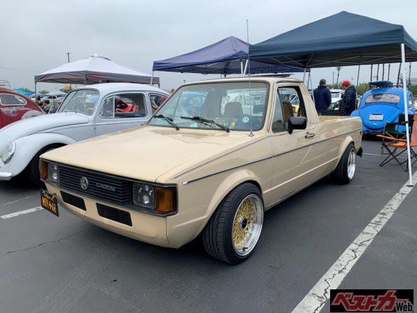 カリフォルニアと言えば、海岸線を走るサーフボードを載せたピックアップが絵になるが、アメリアではゴルフIベースのカッコいいキャディを多く見かける