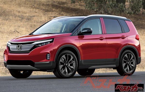 ホンダが日本市場への投入を意図して開発を進める全長4000mm級のミニSUVは、現行型フィットをベースとしたモデルなので、見方によってはWR-Vのモデルチェンジ版といってもいいかもしれない。搭載されるエンジンは直3、1Lターボ。129ps、18.4kgmを発揮する(画像はベストカー編集部による予想CG)