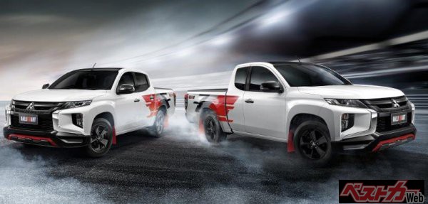 ピックアップのトライトンに設定されたラリーアート。待望の同ブランド復活モデル第1弾としてパジェロスポーツとともに登場!