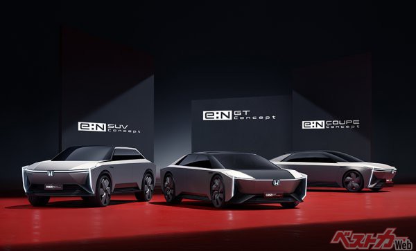 2021年10月13日、ホンダは中国での今後のEV戦略を発表。EV専用アーキテクチャを新開発。これらコンセプトモデルは5年以内の市販を目指す