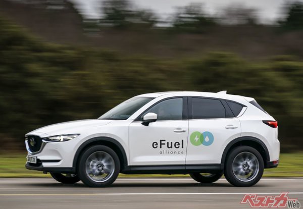 e-Fuelの技術を前へと推し進め、2030年頃までに全モデルを電動車にすると公表するマツダ。欧州のe-fuel関連団体とともに現在開発中
