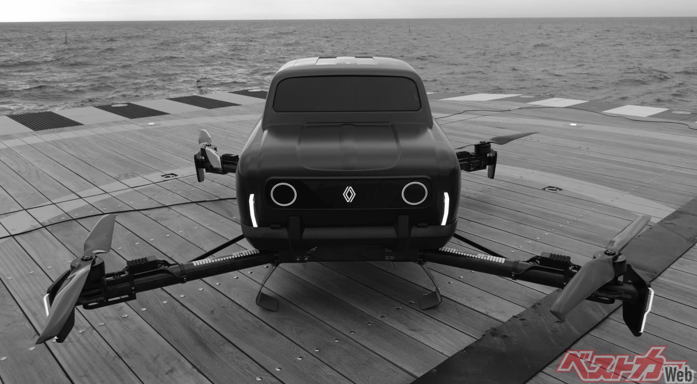 未来のキャトルは空を飛ぶ 生誕60周年を記念したショーカー ルノーair4 を発表 自動車情報誌 ベストカー