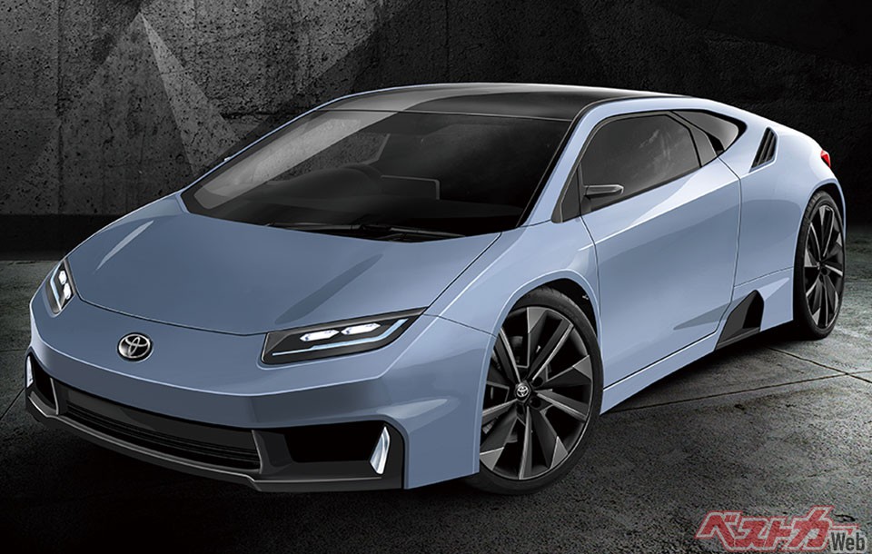 世界的には電動化へ向けたパワートレーンのシフトが進められるが、今回企画がスタートしたミドシップスポーツのパワートレーンは1Lクラスのマイルドハイブリッドというのが現段階のプランだという(画像はベストカー編集部による予想CG)