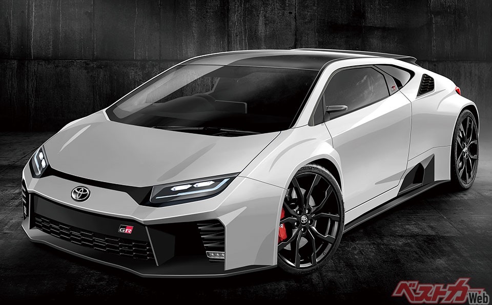 ベースとなる1Lクラスエンジン搭載モデルに加え、トヨタはGRバージョンへの発展を念頭に置いている。シャシー、ボディはハイパワー化に合わせて基本性能を高めることになる(画像はベストカー編集部による予想CG)