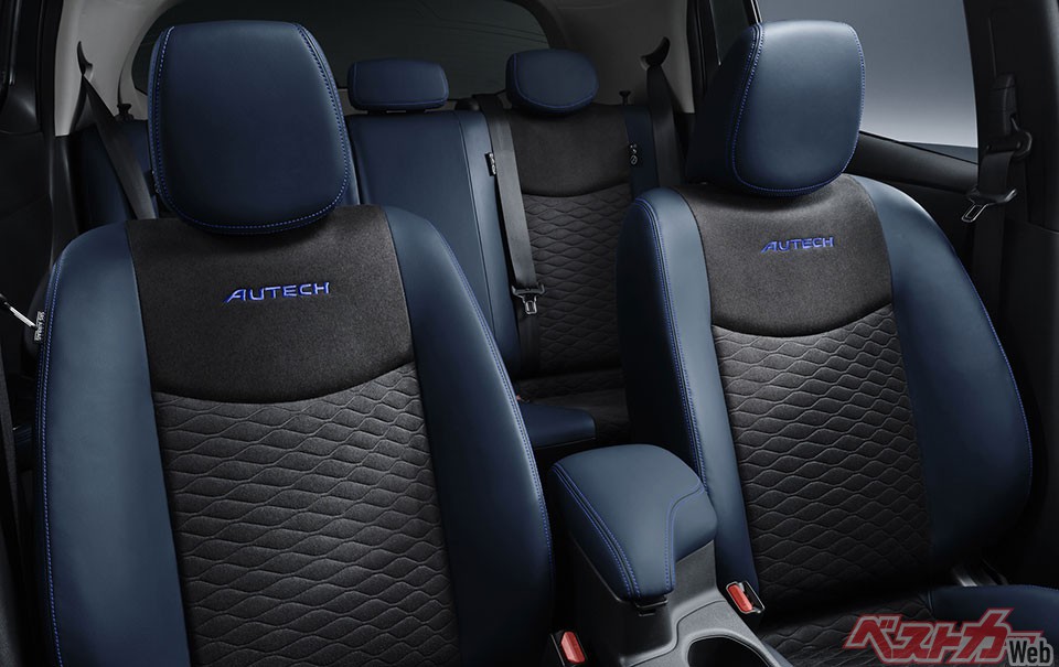 日産リーフはシートヒーターやステアリングヒーターを搭載。EVは暖房を使うと航続距離が落ちるため、シートヒーターを利用して乗員を直接温めることで消費電力を減らす