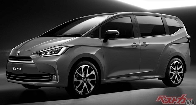 コンパクトミニバンとして人気の高いシエンタだが、新型では2列シートモデルがメインとなると言われている(画像はベストカー編集部による予想CG)