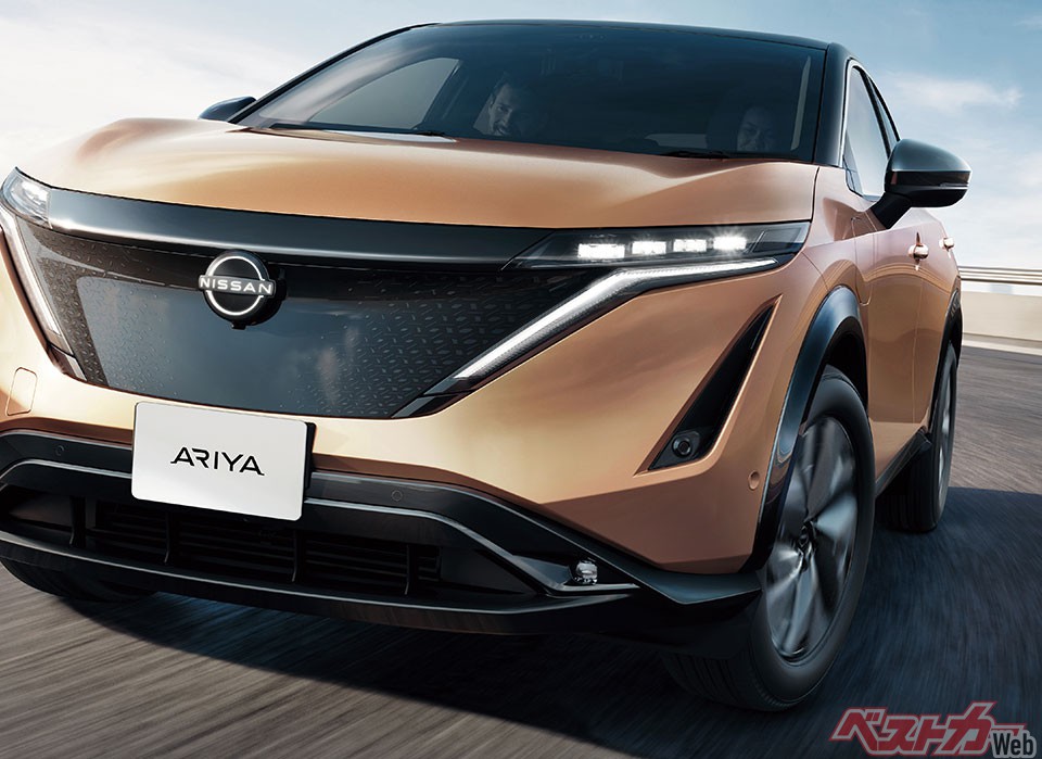 日産の顔となるアリア。ロングレンジ版の「B9」がラインナップに加わるのは来年後半となる