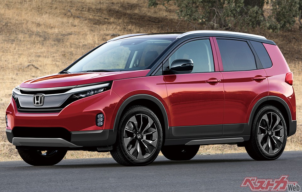 ホンダの新型コンパクトSUV。日本での使い勝手を考えるとヴェゼルより小さいSUVの需要は充分見込める(画像はベストカー編集部による予想CG)