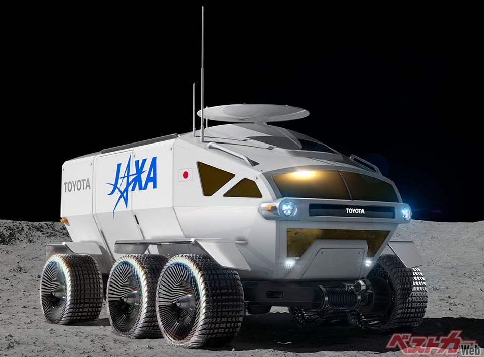 トヨタがJAXAと共同で開発している月面探査用車両。この車両に装着するタイヤはブリヂストンが研究開発している