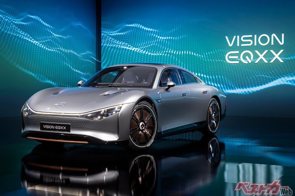 2022年1月、メルセデスベンツが発表したEV構想『VISION EQXX』