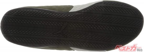スピードキャットの靴底はラバー製で、非常に薄く仕上げられている。3ペダルMT車のペダル感覚がダイレクトに伝わり、ペダルを操作する足の微妙で繊細な動きをサポートしてくれる（画像：Amazon）