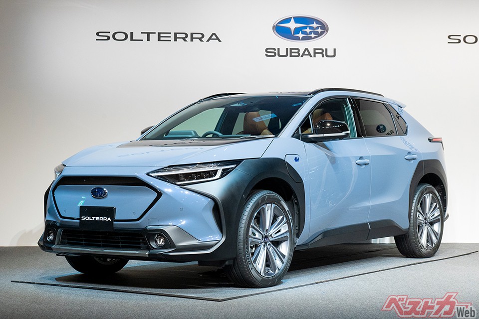 新型電気自動車のソルテラはトヨタとの共同開発車。スバルのEV技術は他社より遅れ気味？