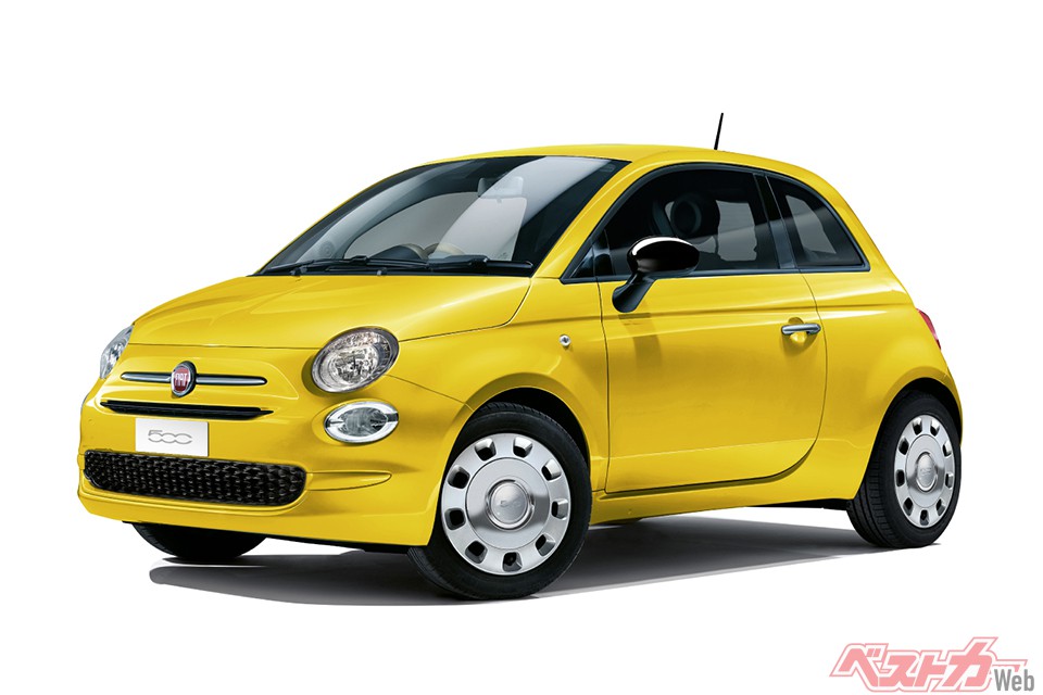フィアット 500ジアリッシマ。500のキュートで愛らしいイメージを専用色のハッピーイエローによって強調したモデルだ