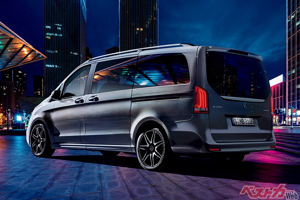 メルセデスベンツ V220d。「マルコポーロホライゾン」よりも189万円高い新グレードでありラグジュアリーな仕様だ