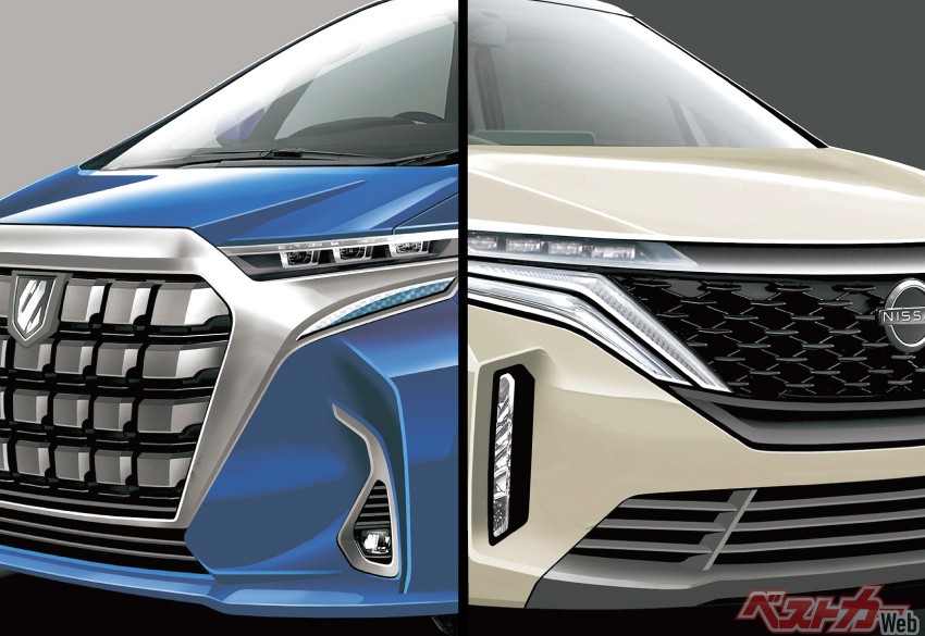 覇権の継続か王座の奪還か 2023年登場 新型アルファードVS新生エルグランド いまわかっているすべて