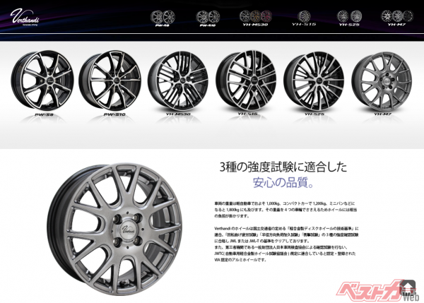 オートウェイ公式HPより。Verthandi (ヴェルザンディ)の特設ページ